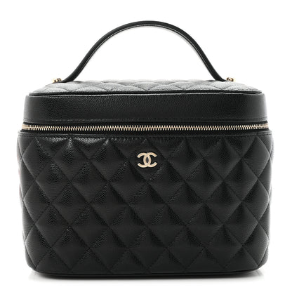 Chanel Caviar Quilted Large Vanity Pouch Black 1 of 9