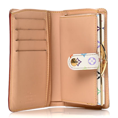 Louis Vuitton Monogram Multicolor French Purse Wallet White 5 of 7
