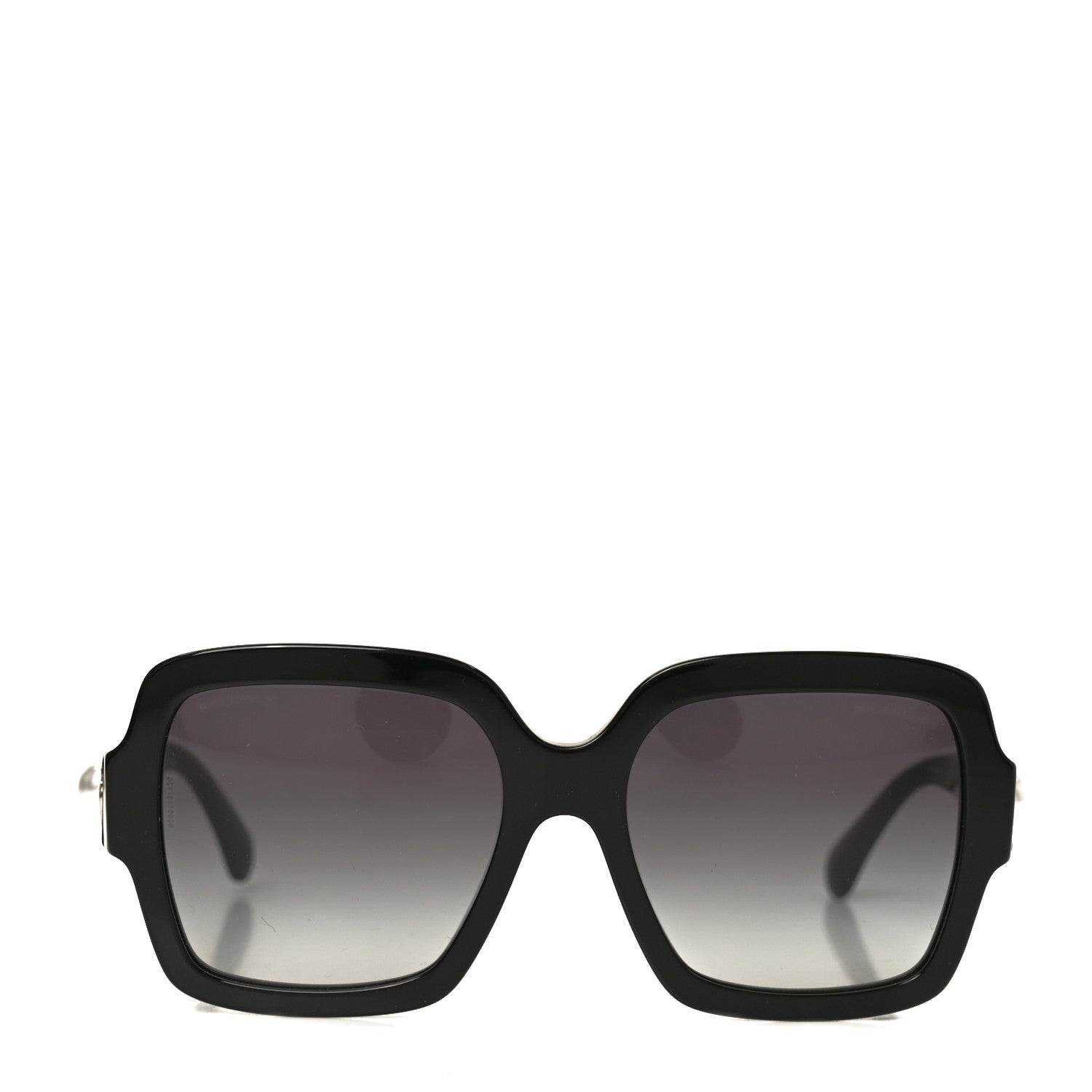 Chanel Acetate Charms Pearl Square Sunglasses 5479-A Black Gold 2 of 7