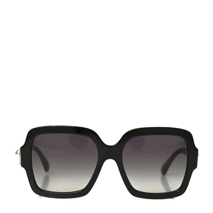Chanel Acetate Charms Pearl Square Sunglasses 5479-A Black Gold 2 of 7