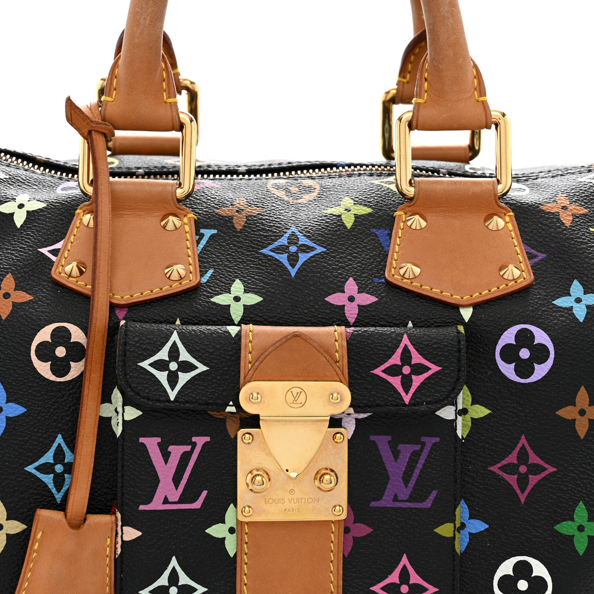 Louis Vuitton Monogram Multicolor Speedy 30 Black 8 of 12