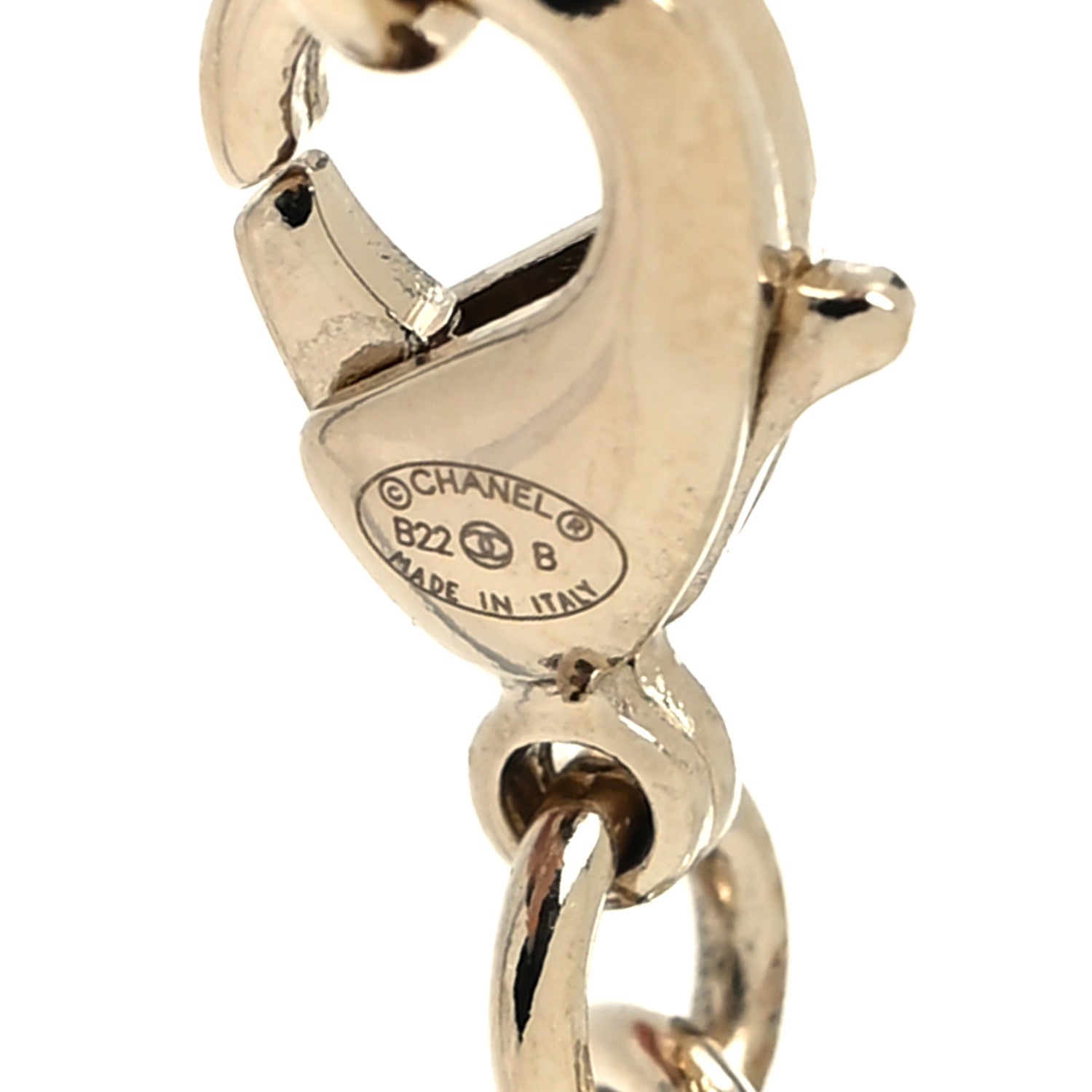 Chanel Lambskin Crystal CC Heart Choker Gold Black 5 of 5