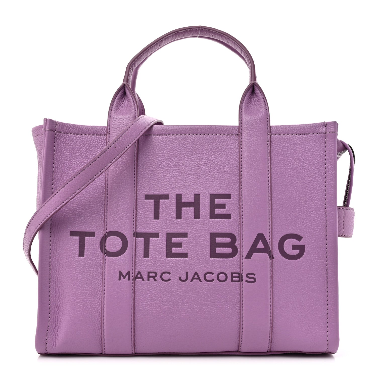 Marc Jacobs Grained Calfskin Medium The Tote Bag Regal Orchid 1 of 15