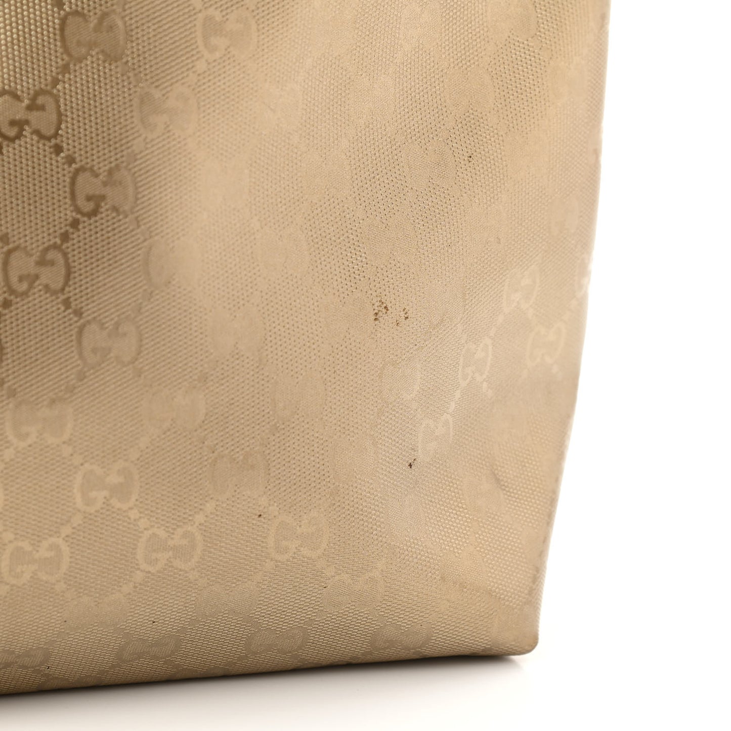 Imprime Monogram Medium Zippered Shopping Tote Champagne