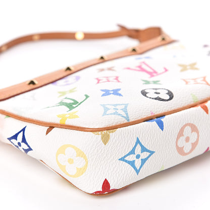 Louis Vuitton Monogram Multicolor Pochette Accessories White 9 of 13