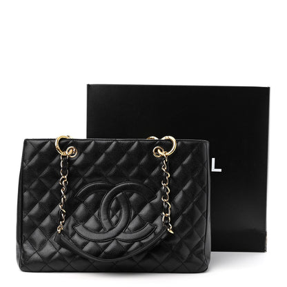 Chanel Caviar Quilted Grand Shopping Tote GST Black 11 of 11