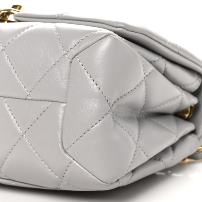 Chanel Lambskin Quilted Medium Color Match Flap Grey 11 of 11