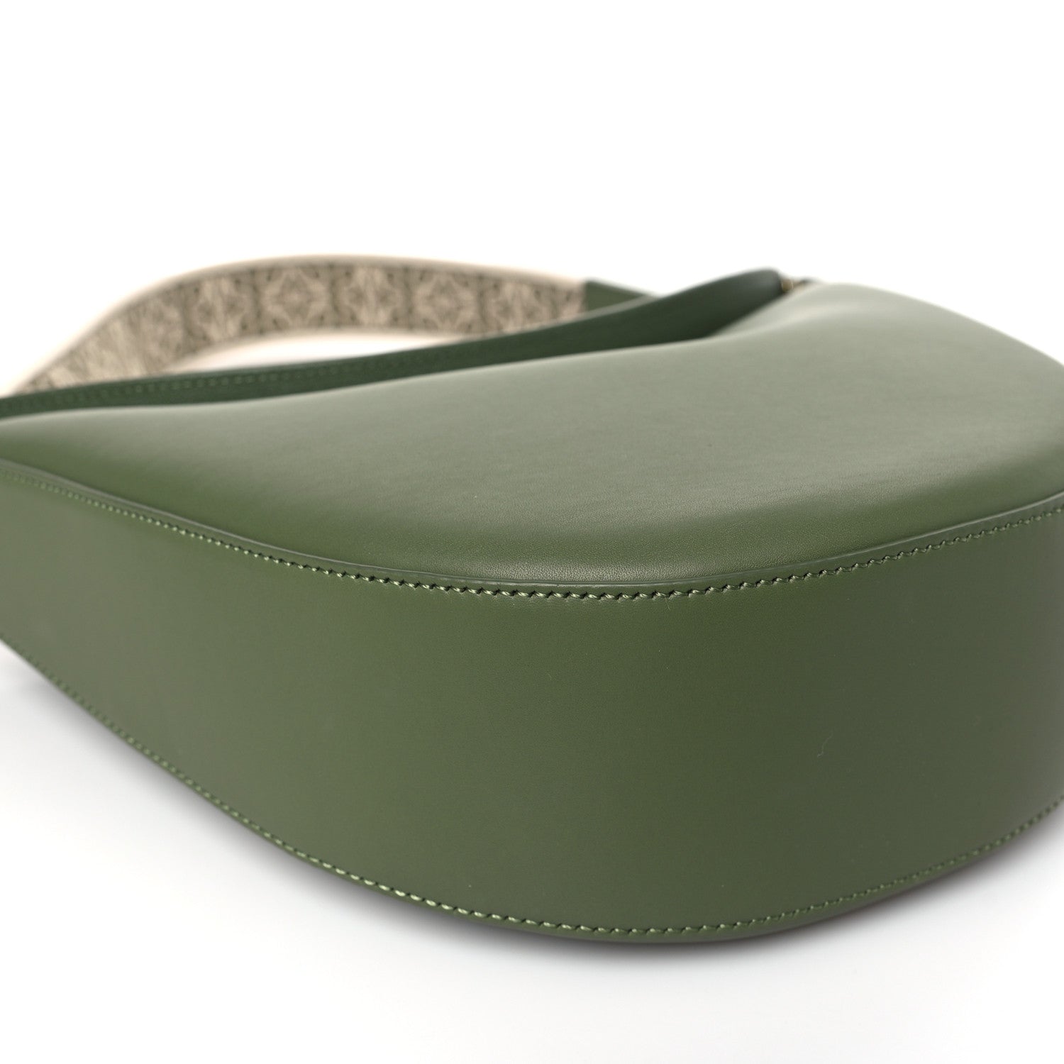 Loewe Satin Calfskin Jacquard Luna Bag Avocado Green 7 of 8