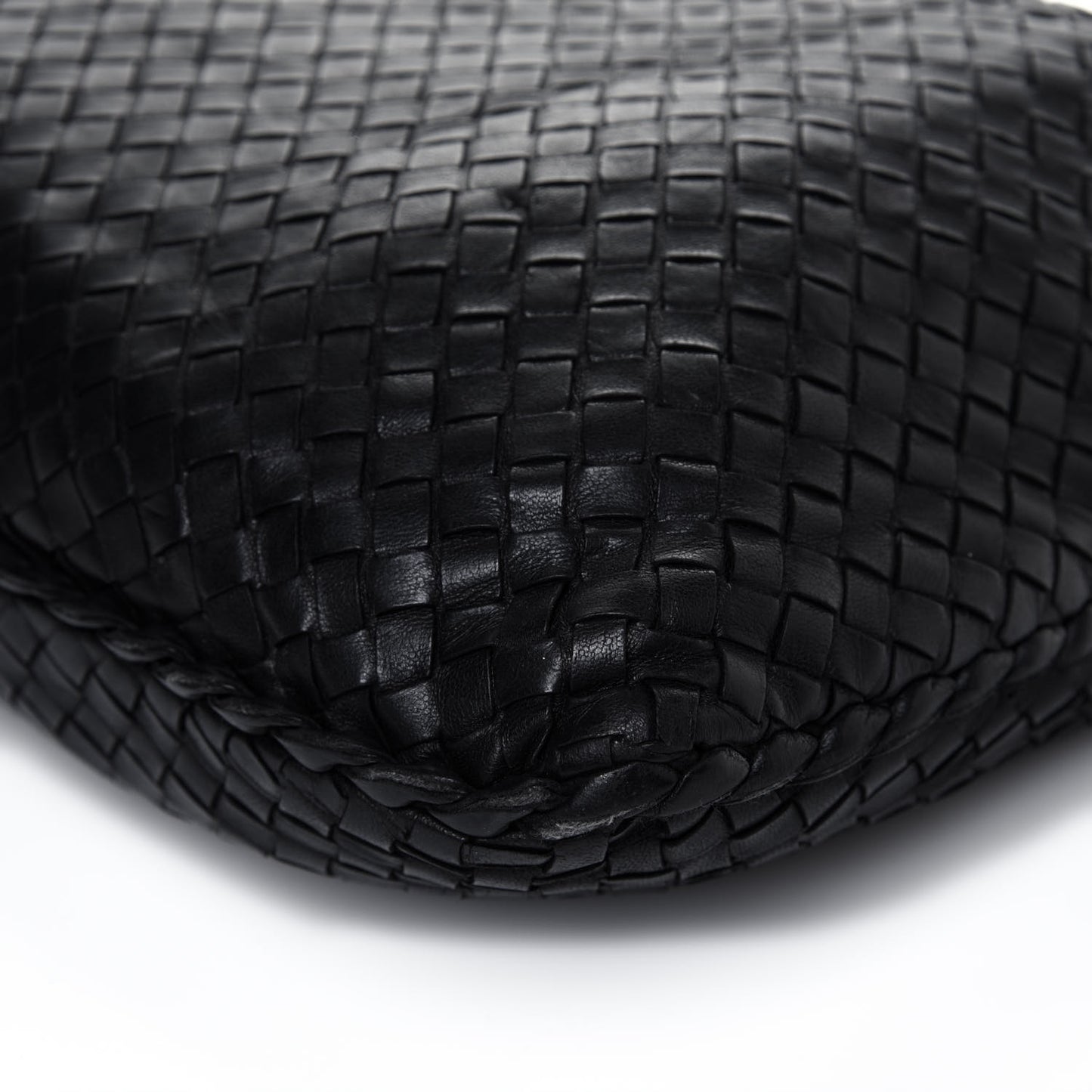 Nappa Intrecciato Large Veneta Hobo Black
