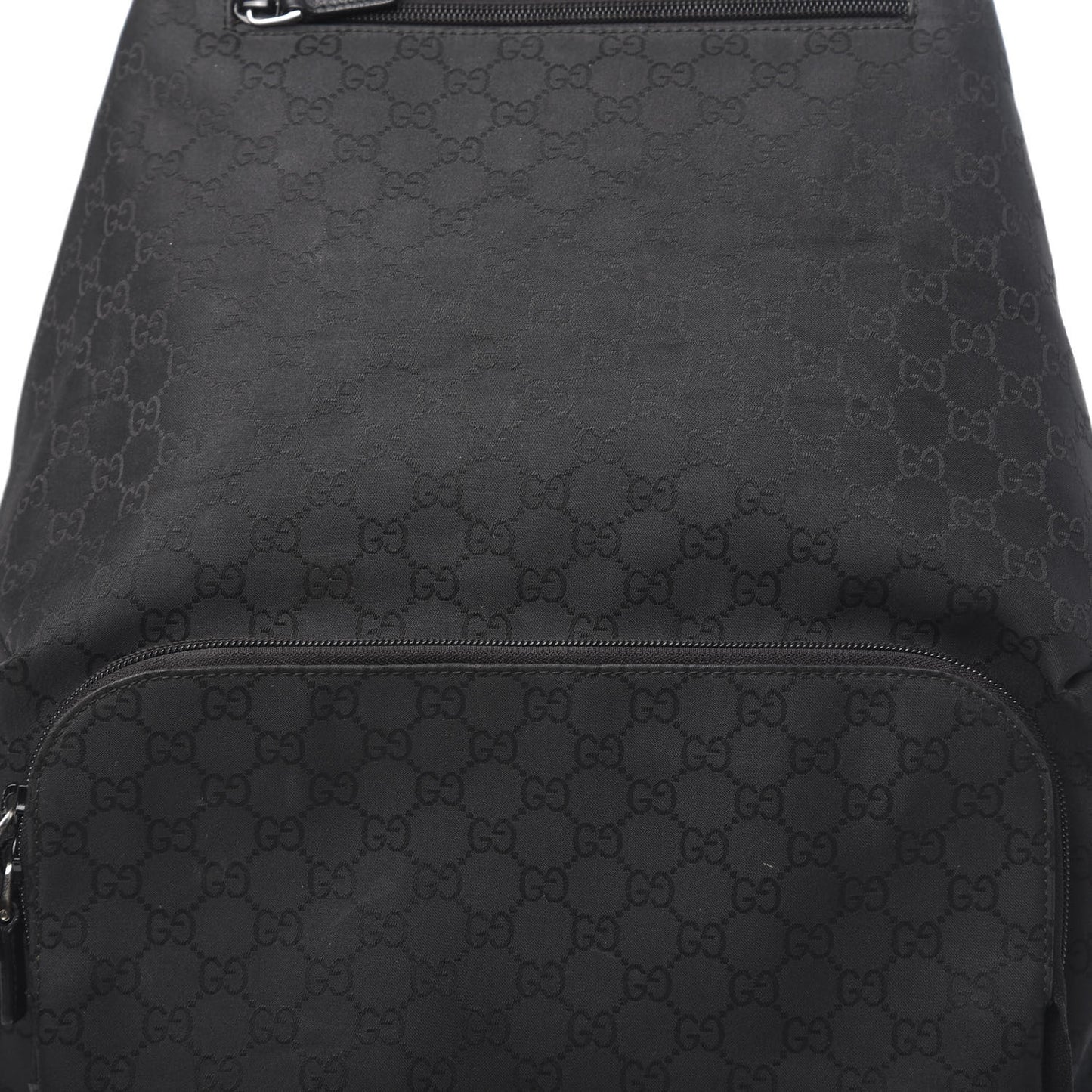 Nylon Monogram Medium Backpack Black