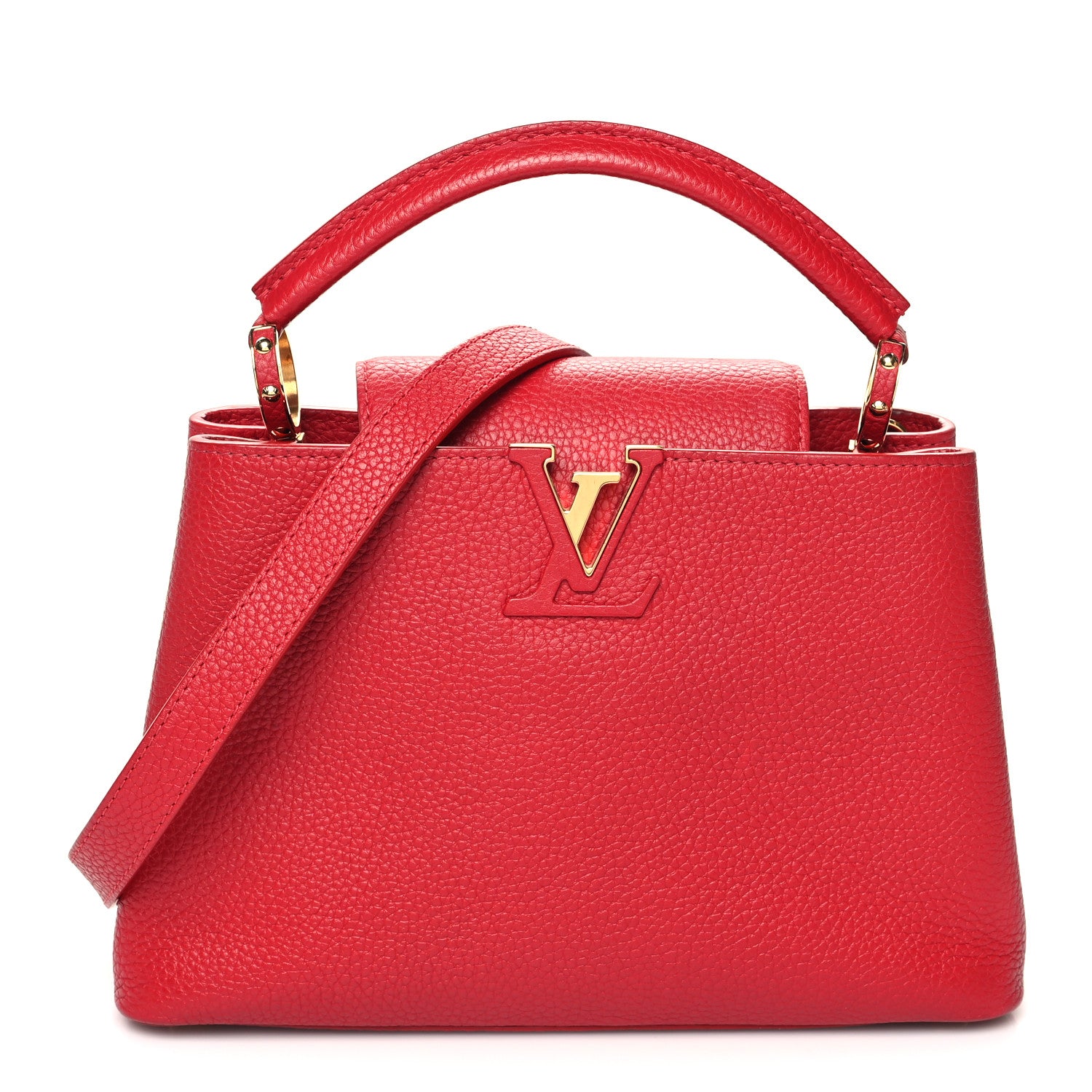 Louis Vuitton Taurillon Capucines BB Scarlet Red 1 of 16