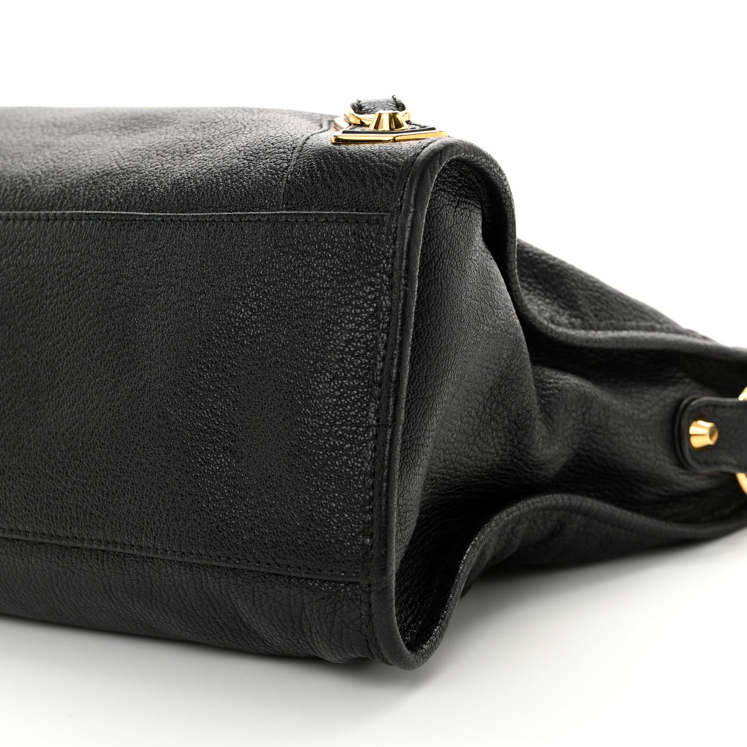 Balenciaga Chevre Gold Metallic Edge Hardware City Black 11 of 14