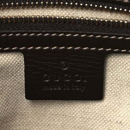 Gucci Monogram Web Mayfair Top Handle Satchel Dark Brown 6 of 11