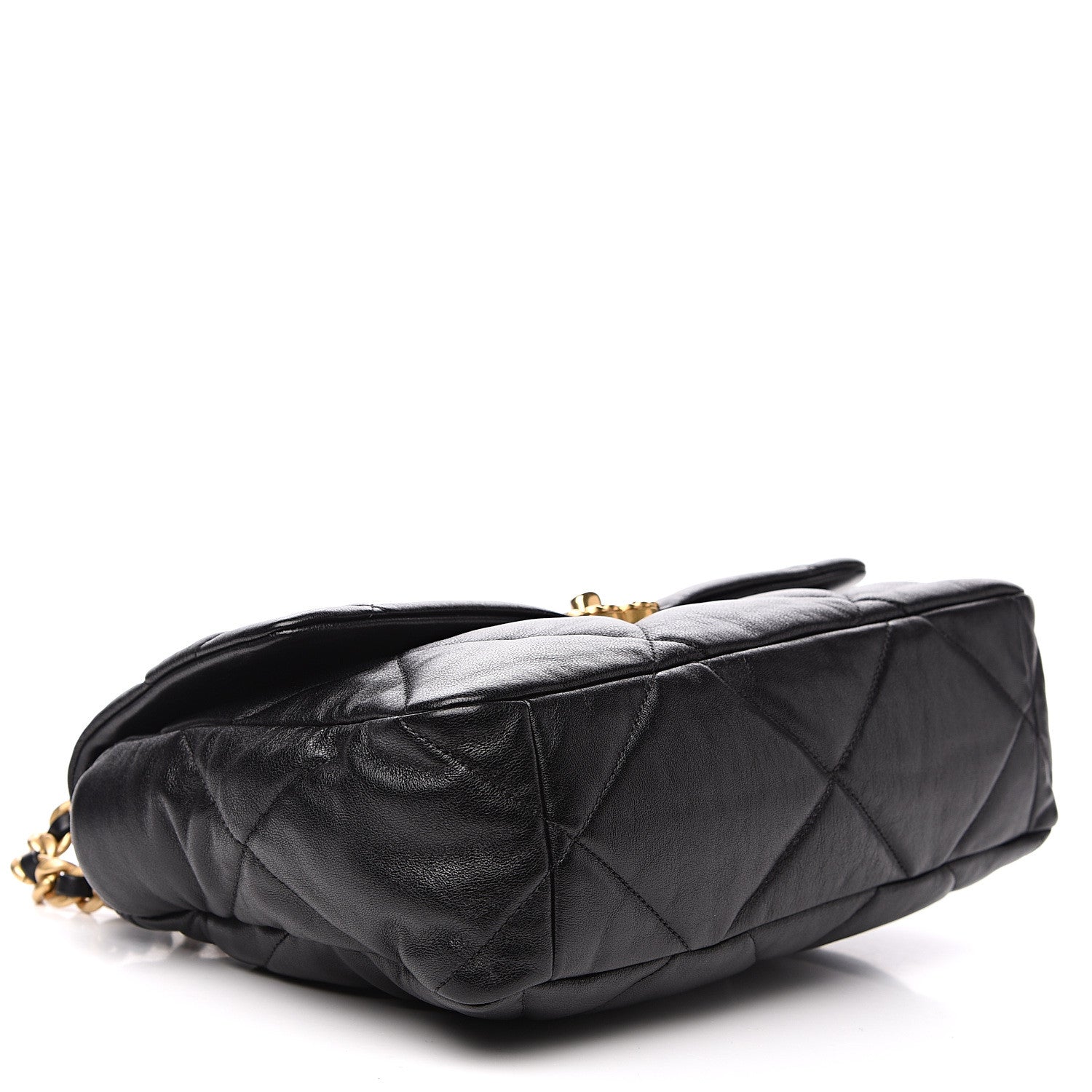 Chanel Lambskin Quilted Large 19 Flap Black 3 of 11