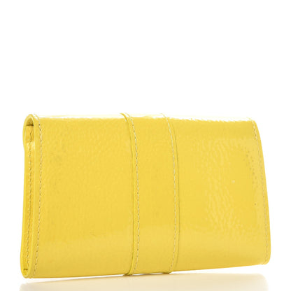 Delvaux Vernis Gel Calfskin Brillant Coin Purse Citron 3 of 9