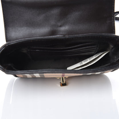 Burberry Haymarket Check Crossbody Black 5 of 9