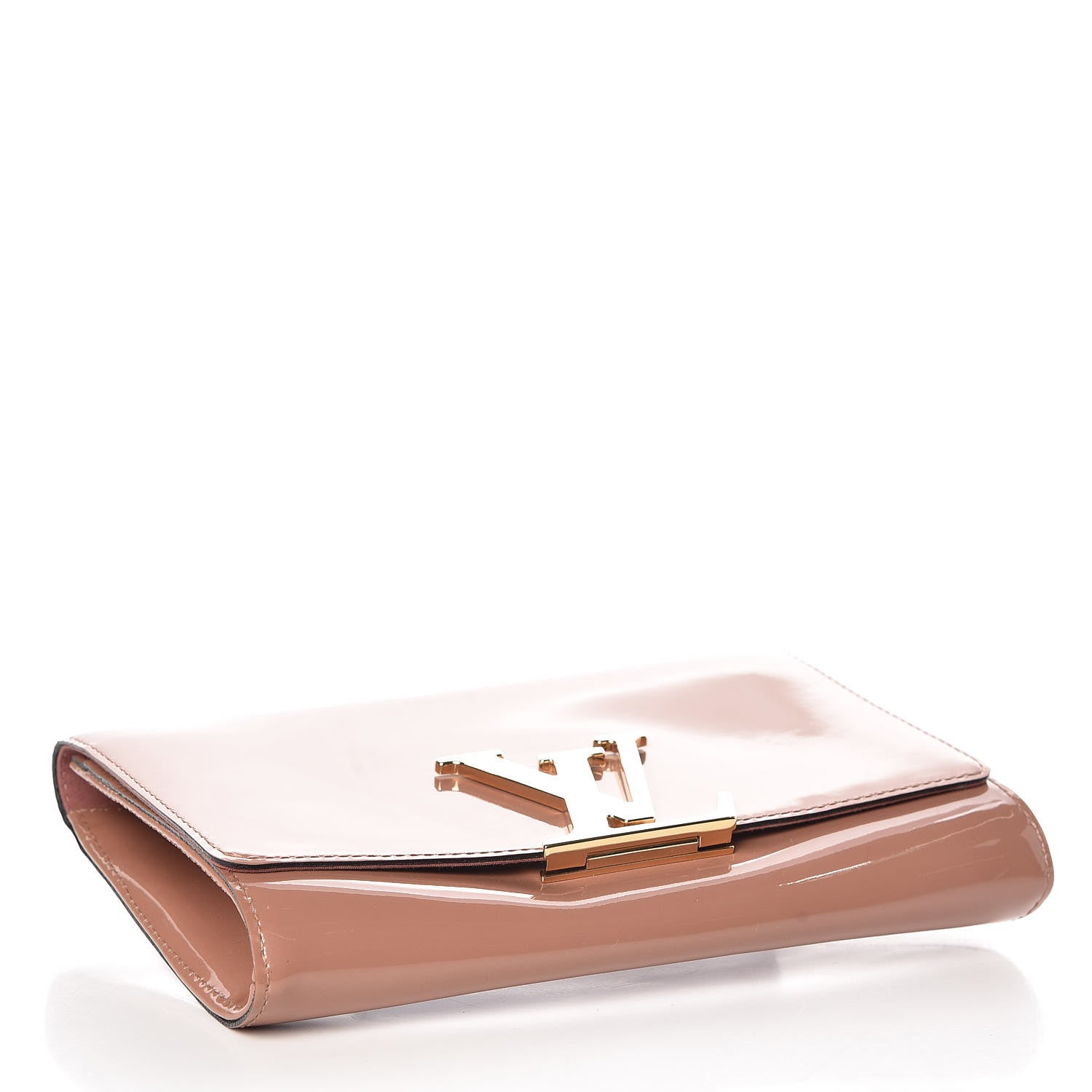 Louis Vuitton Vernis New Sobe Clutch Rose Velours 4 of 8