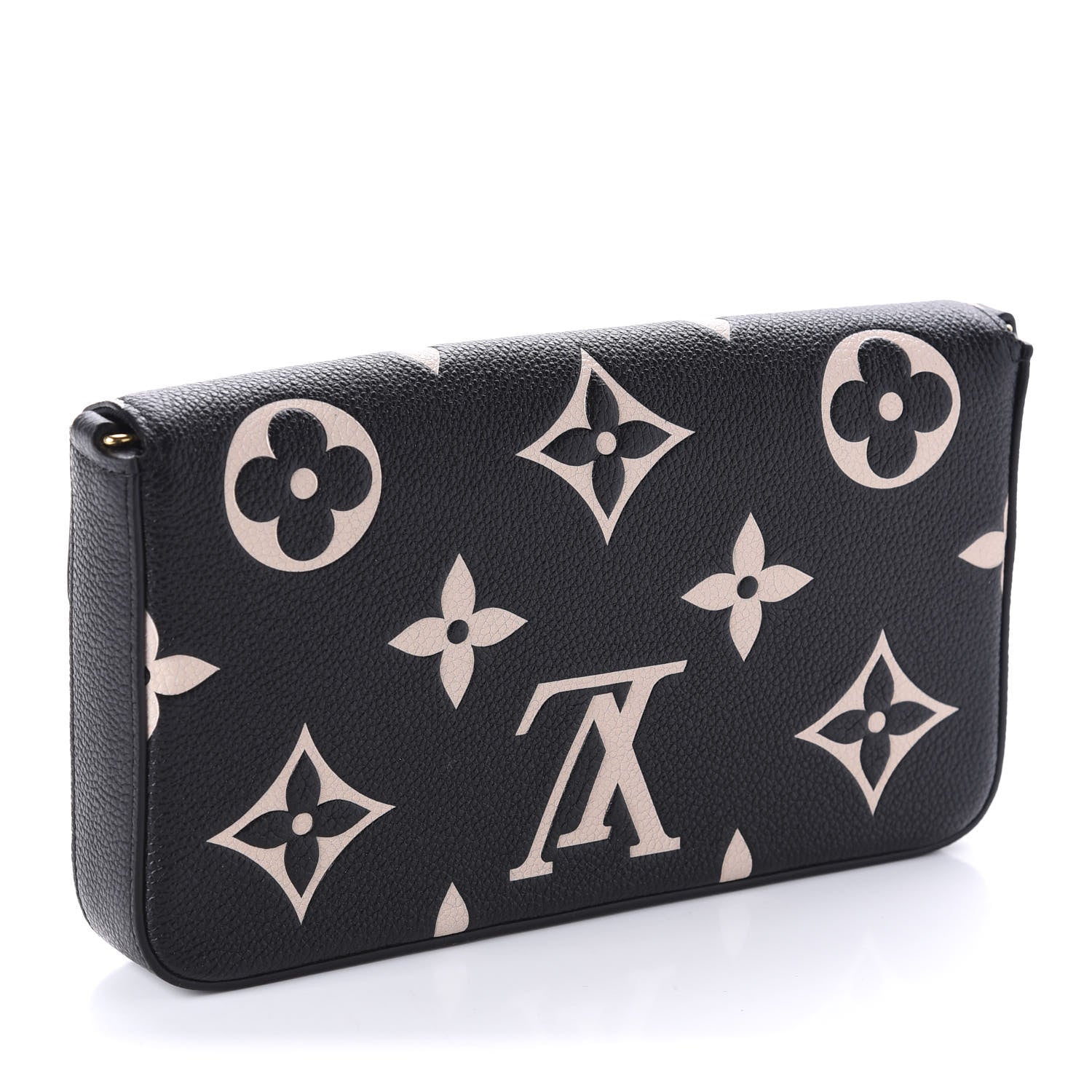 Louis Vuitton Empreinte Monogram Giant Crafty Pochette Felicie Black Creme 3 of 10