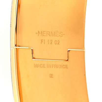Hermes Enamel Wide Clic Clac H Bracelet GM Black 5 of 5