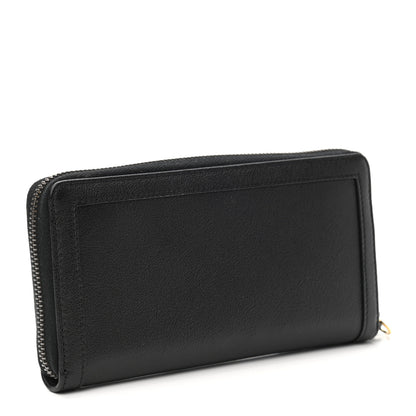 Gucci Wonka Grain Calfskin Diana Continental Wallet Black 3 of 7