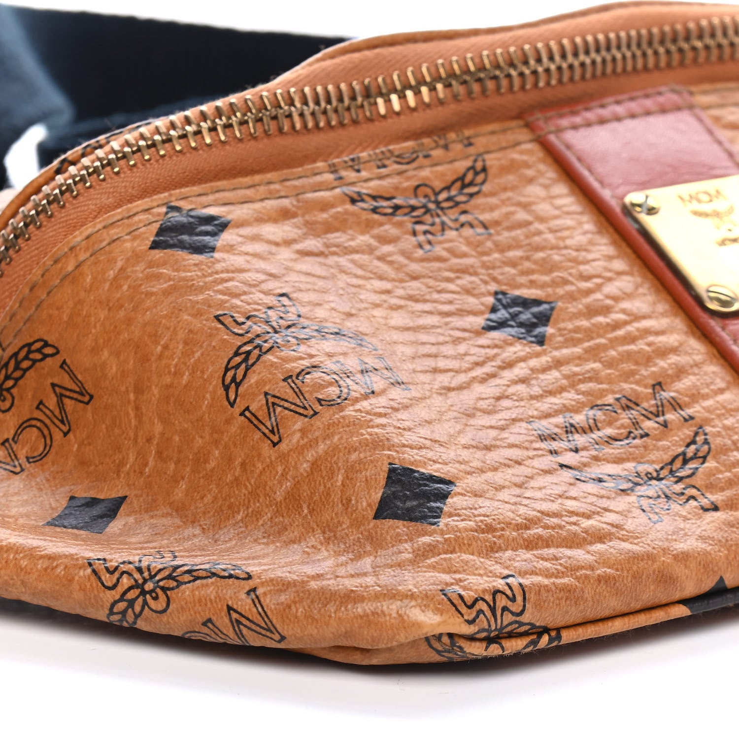 MCM Visetos Belt Bag Cognac 8 of 9