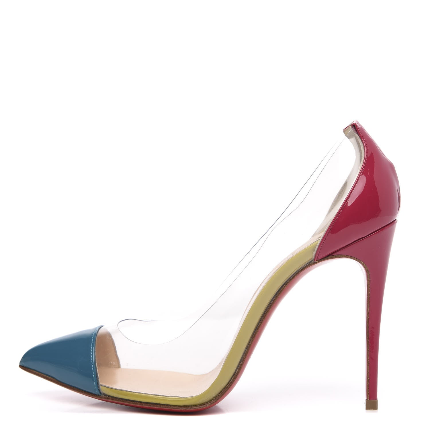 Christian Louboutin Patent PVC Debout 100 Pumps 35.5 Version Riviera 1 of 7