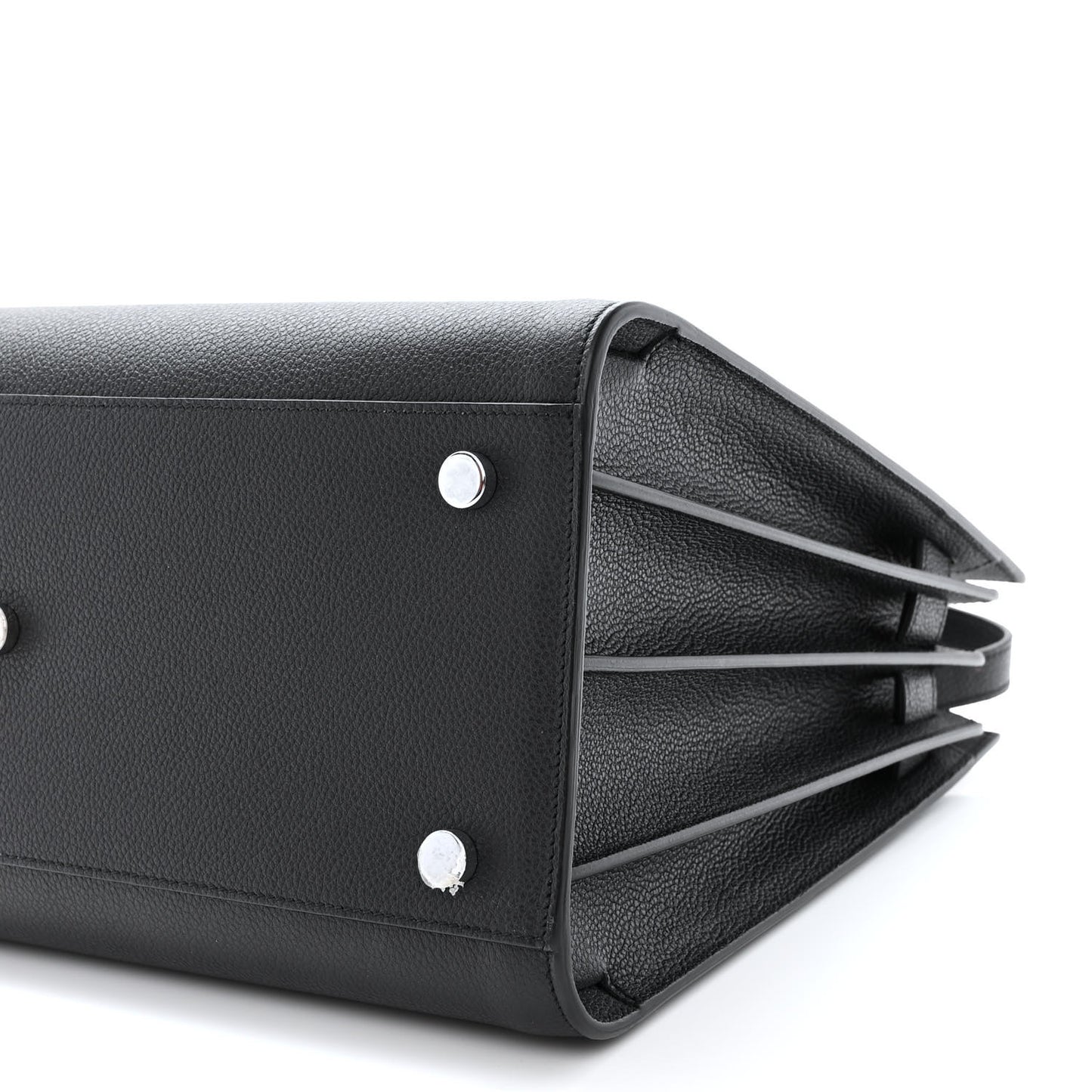 Grained Calfskin Small Sac De Jour Black