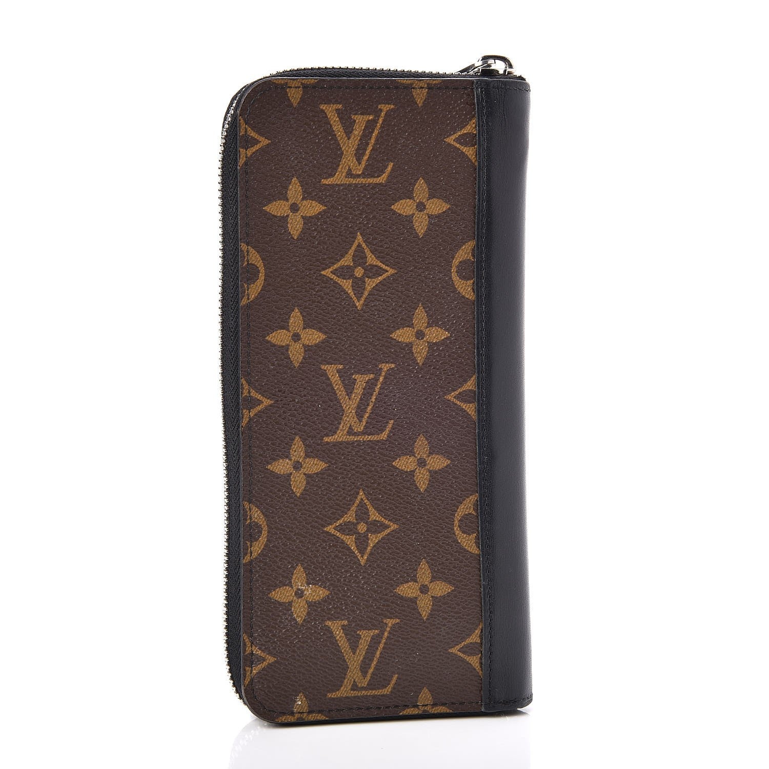 Louis Vuitton Monogram Macassar Vertical Zippy Wallet 3 of 6