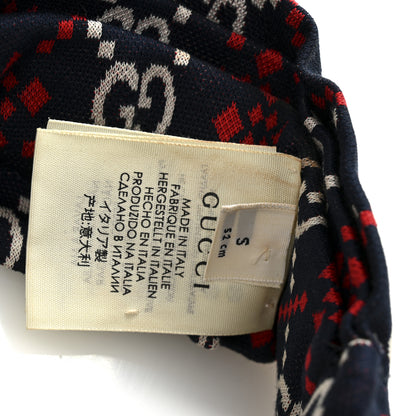 Gucci Cotton GG Ginny Headband S Blue Red 4 of 5