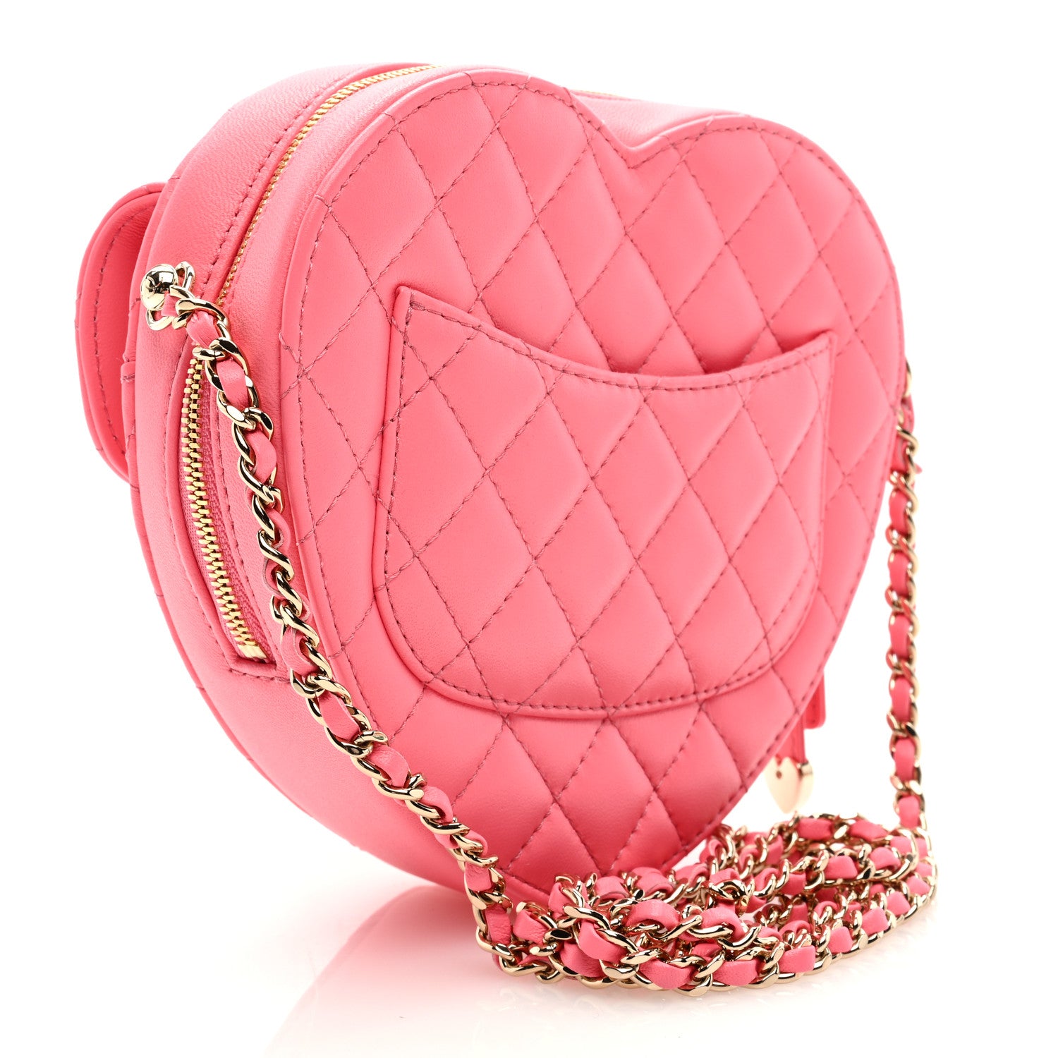 Chanel Lambskin Quilted CC In Love Heart Bag Pink 3 of 8