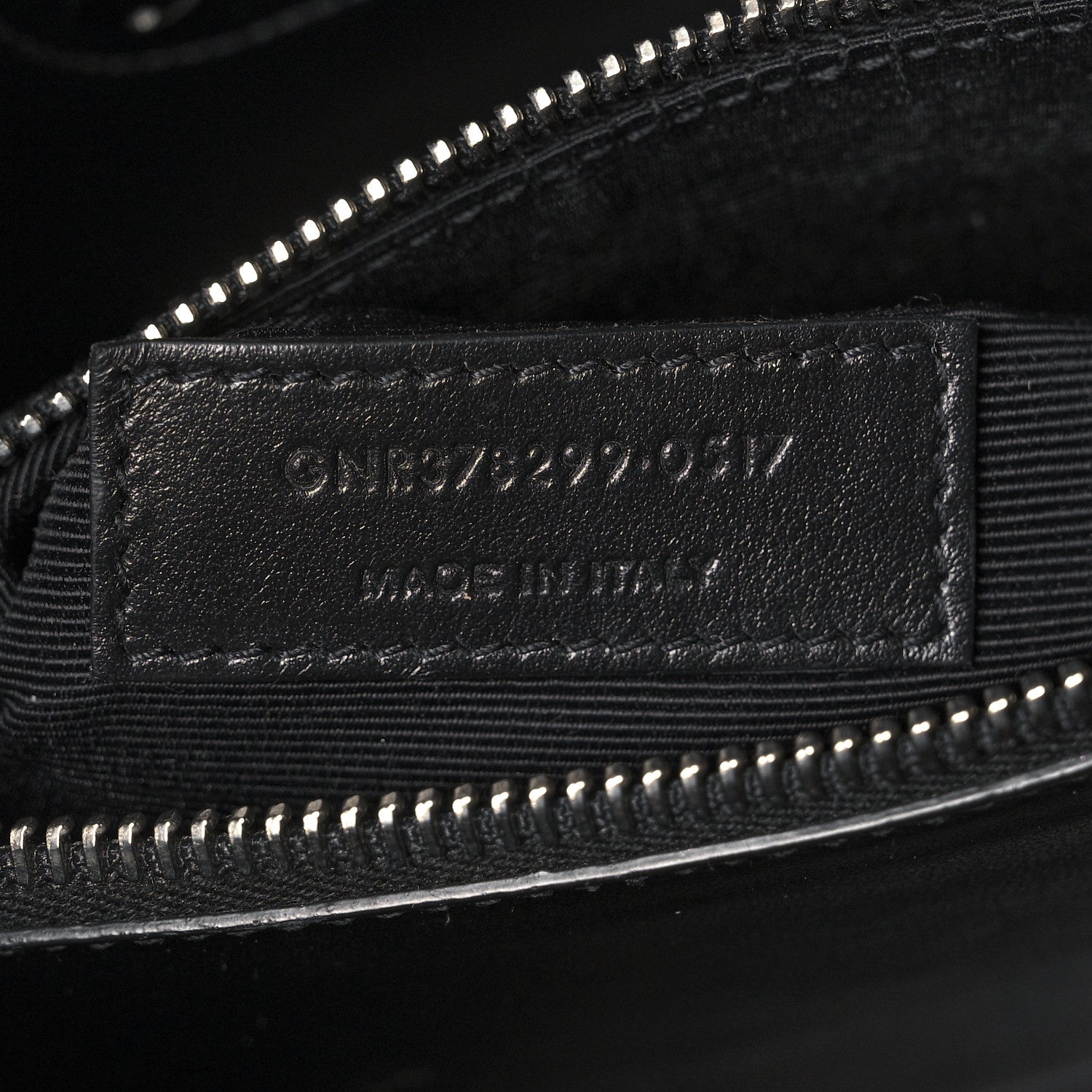 Saint Laurent Grained Calfskin Topstitch Small Sac De Jour Black Porcelain 7 of 14