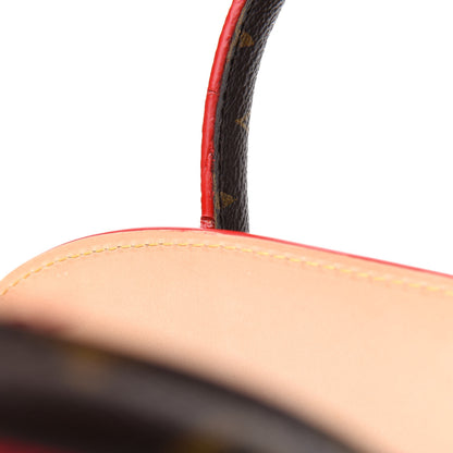 Louis Vuitton Monogram Calf Hair Spikes Iconoclasts Christian Louboutin Tote Red 13 of 18