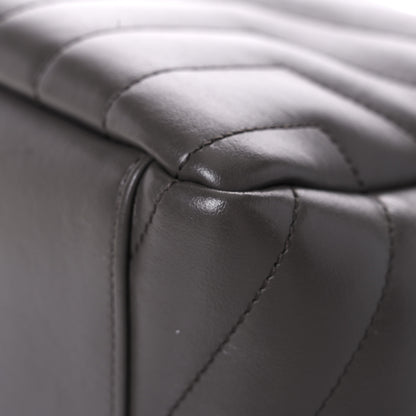 Saint Laurent Calfskin Y Quilted Monogram Small Loulou Bowling Bag Earth 8 of 12