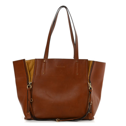 Chloe Smooth Calfskin Medium Milo Shopping Tote Caramel 1 of 7