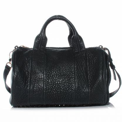 Alexander Wang Leather Rocco w Rose Gold Hardware Black 1 of 6