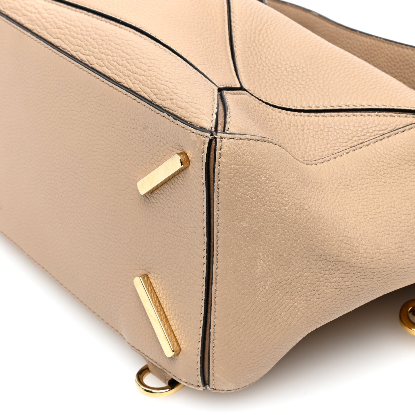 Calfskin Medium Puzzle Bag Sand Mink