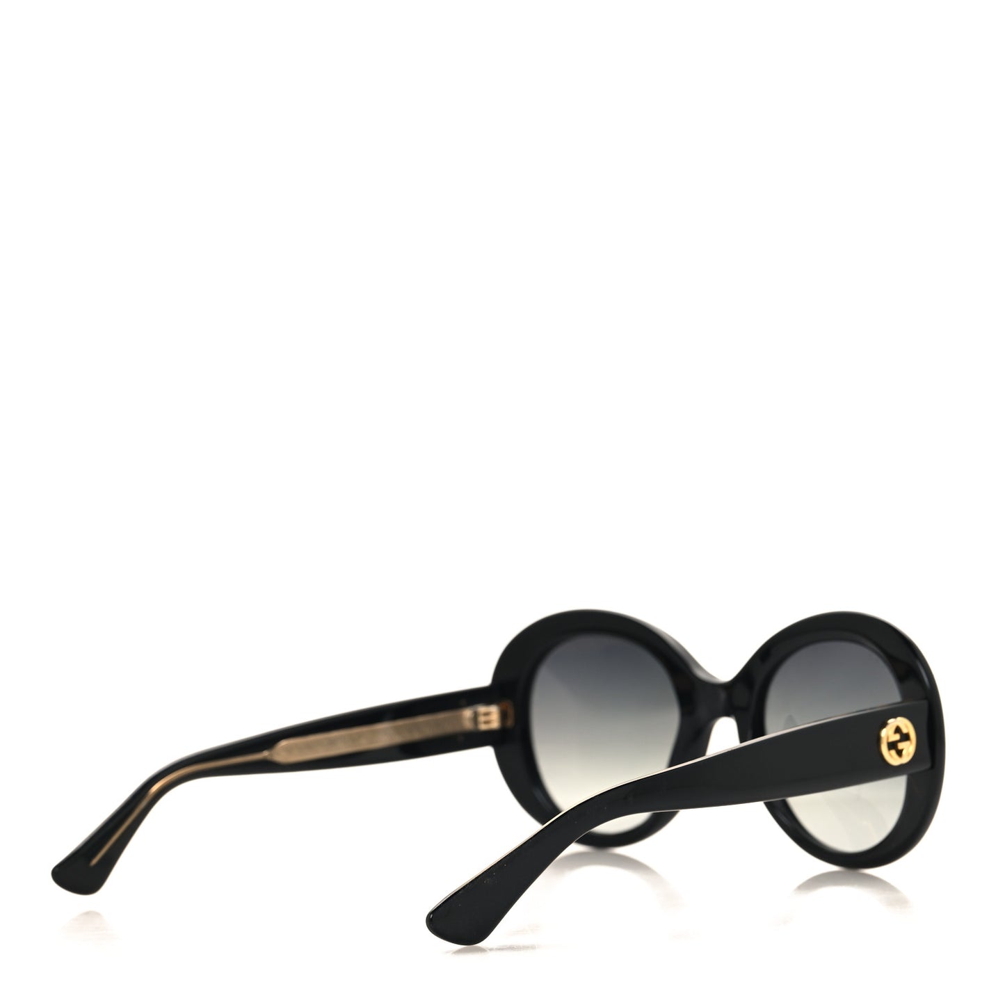 Acetate Round GG Sunglasses GG3815S Black