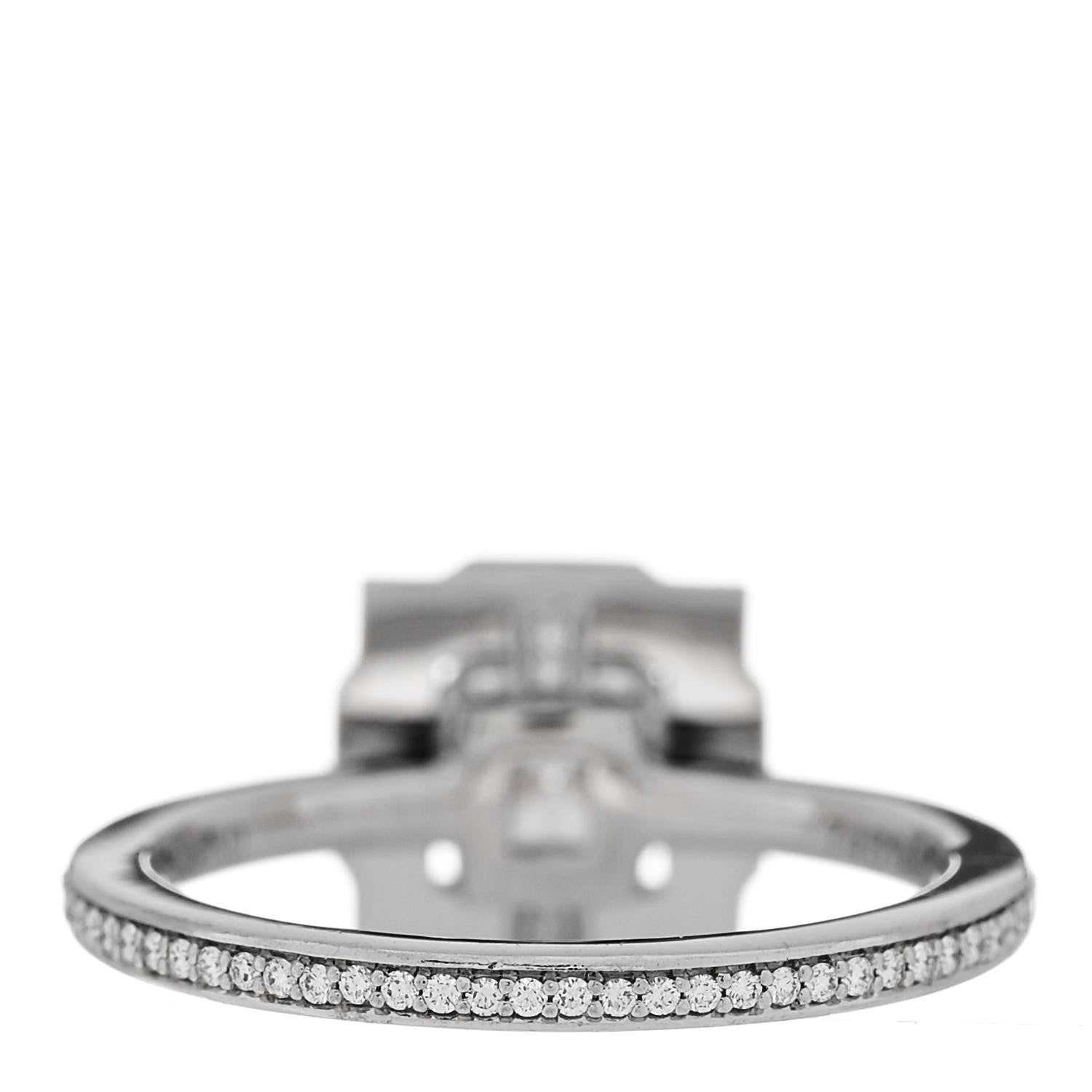 Harry Winston Platinum Diamond .73ct Belle Round Brilliant Micropave Ring 49 4.75 4 of 7