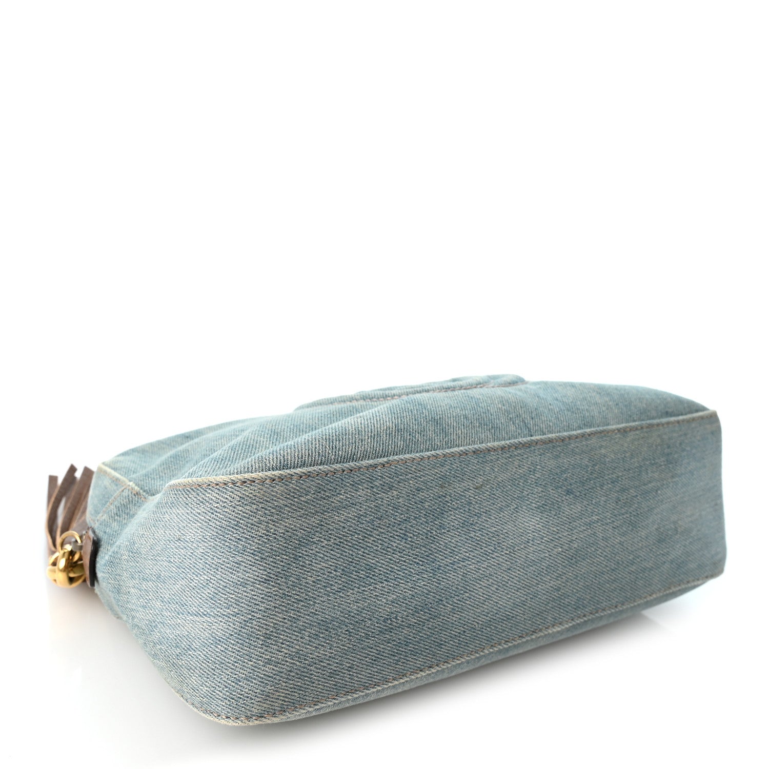 Gucci Denim Small Soho Bowler Blue 4 of 10