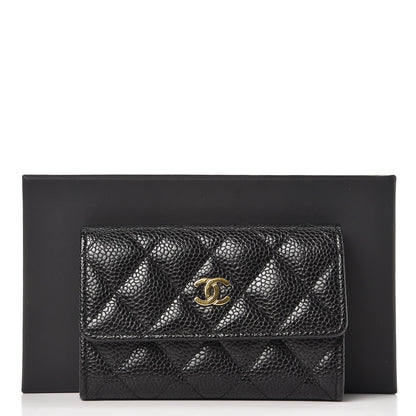 Chanel Caviar Quilted Flap Card Holder Black 11 of 11