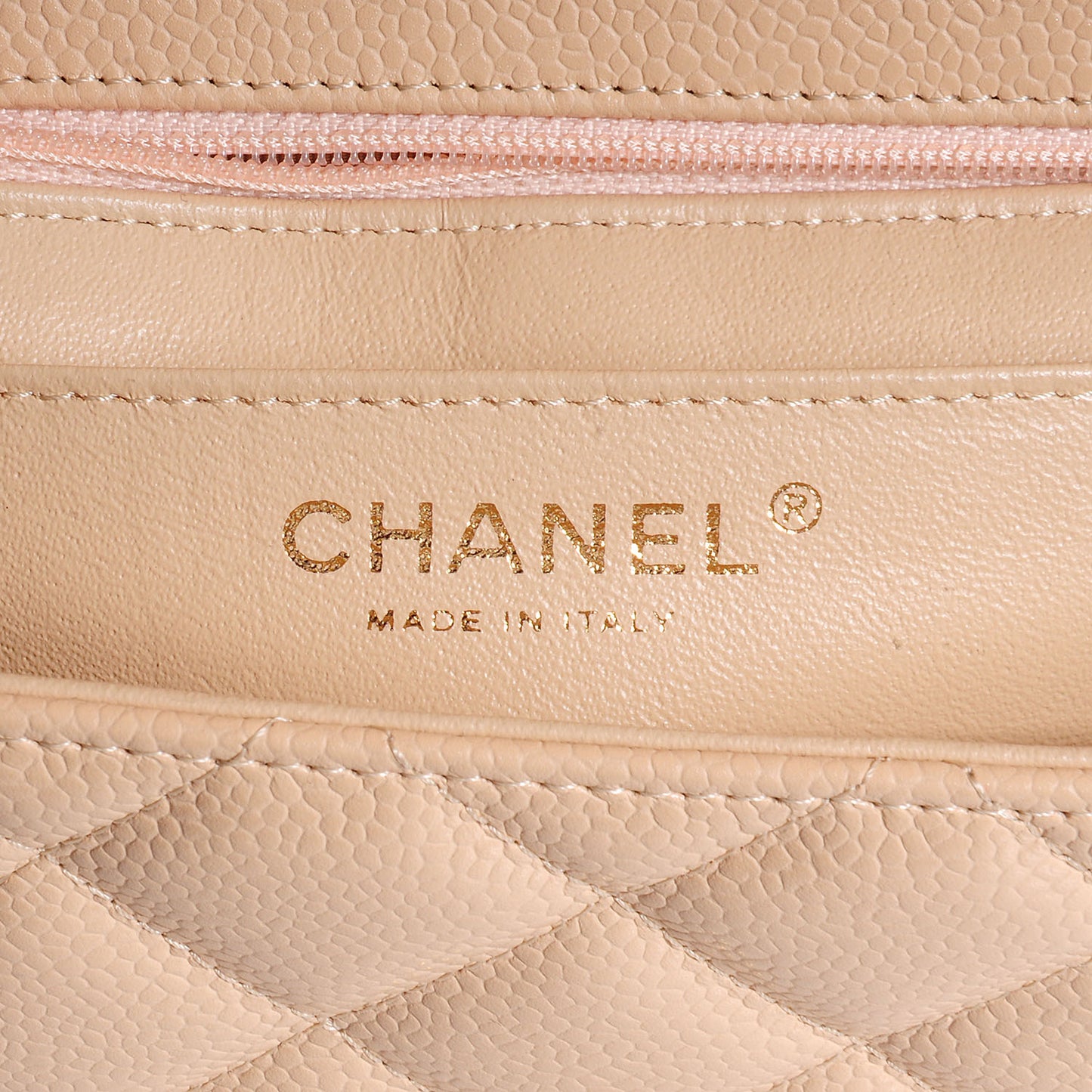 Caviar Jumbo Single Flap Beige Clair