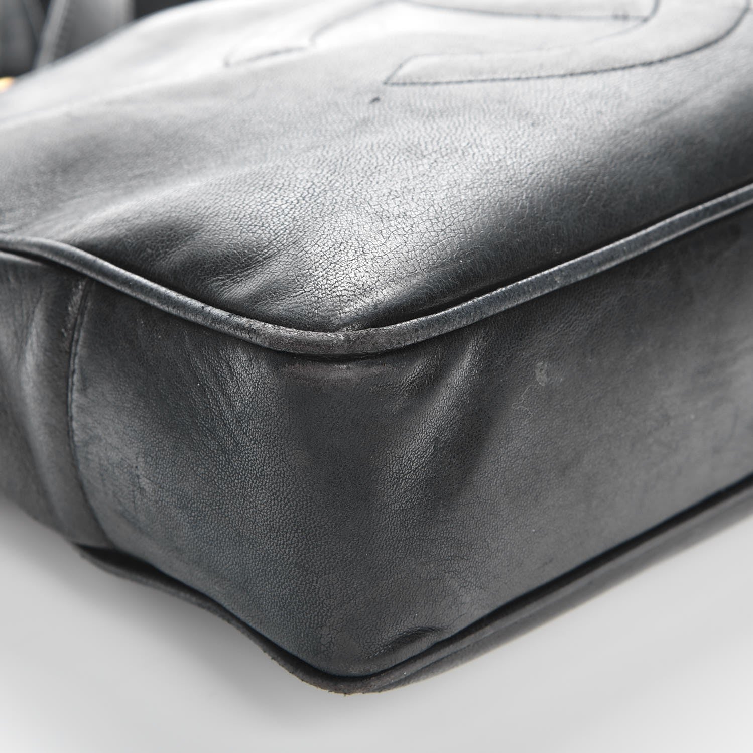 Chanel Lambskin CC Shopping Tote Black 9 of 12