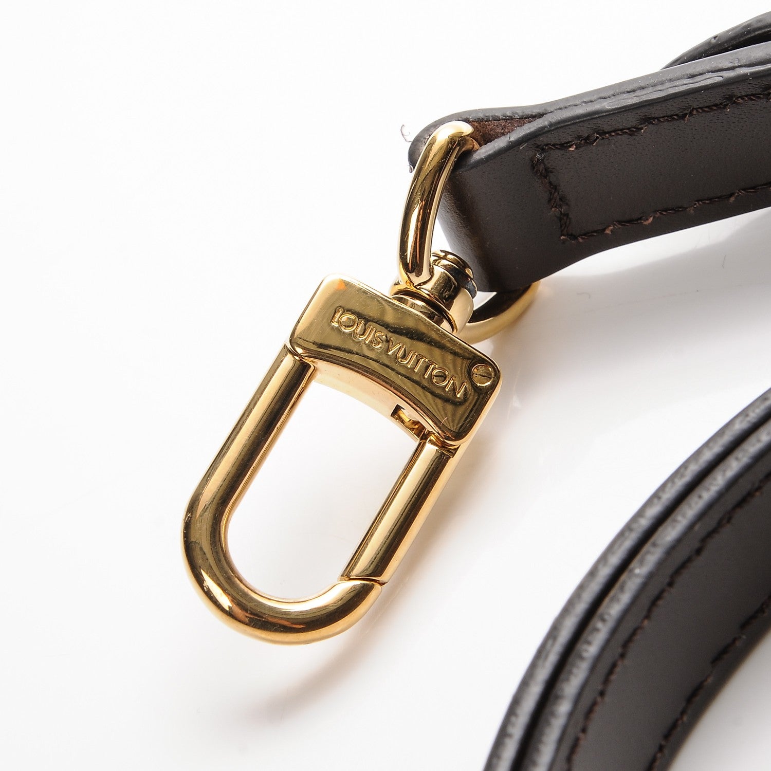 Louis Vuitton Calfskin 12mm Adjustable Shoulder Strap Brown 4 of 6