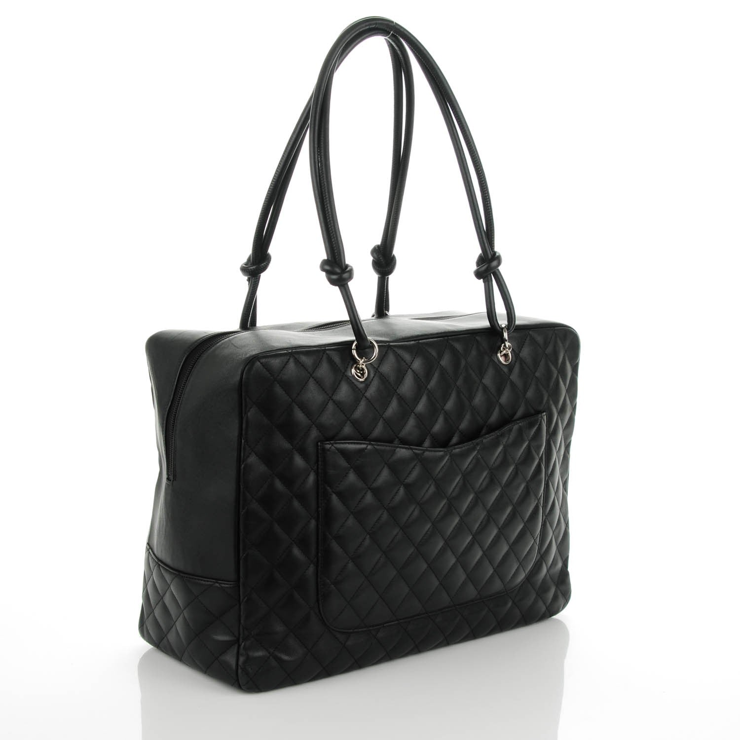 Chanel Calfskin Quilted Large Cambon Bag Black 3 of 8