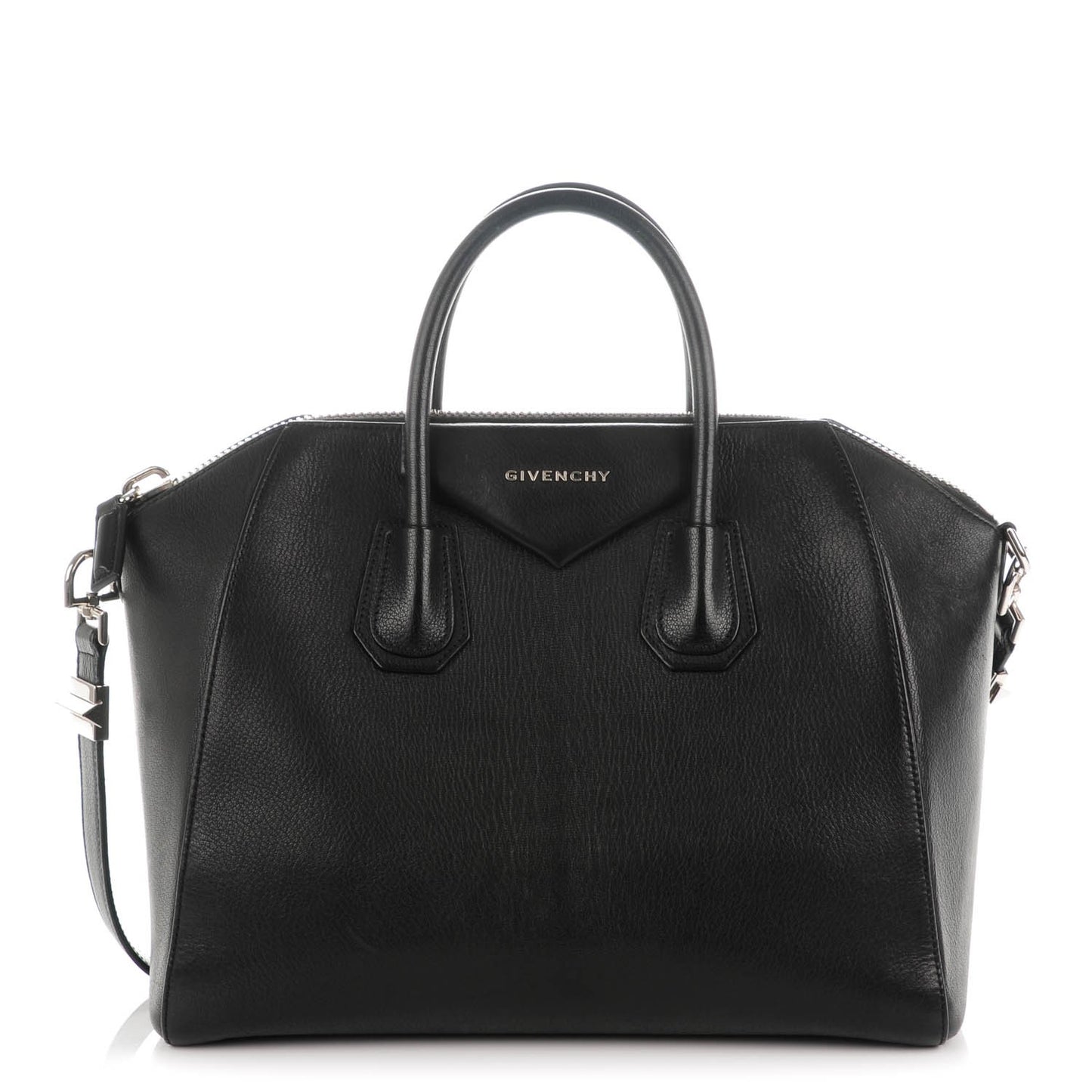 Sugar Goatskin Medium Antigona Black