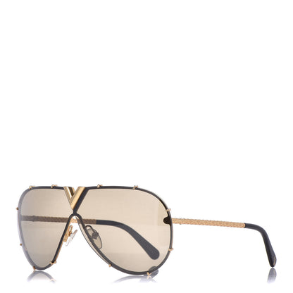 Louis Vuitton Metal LV Drive Sunglasses Z0897W Black Gold 1 of 7