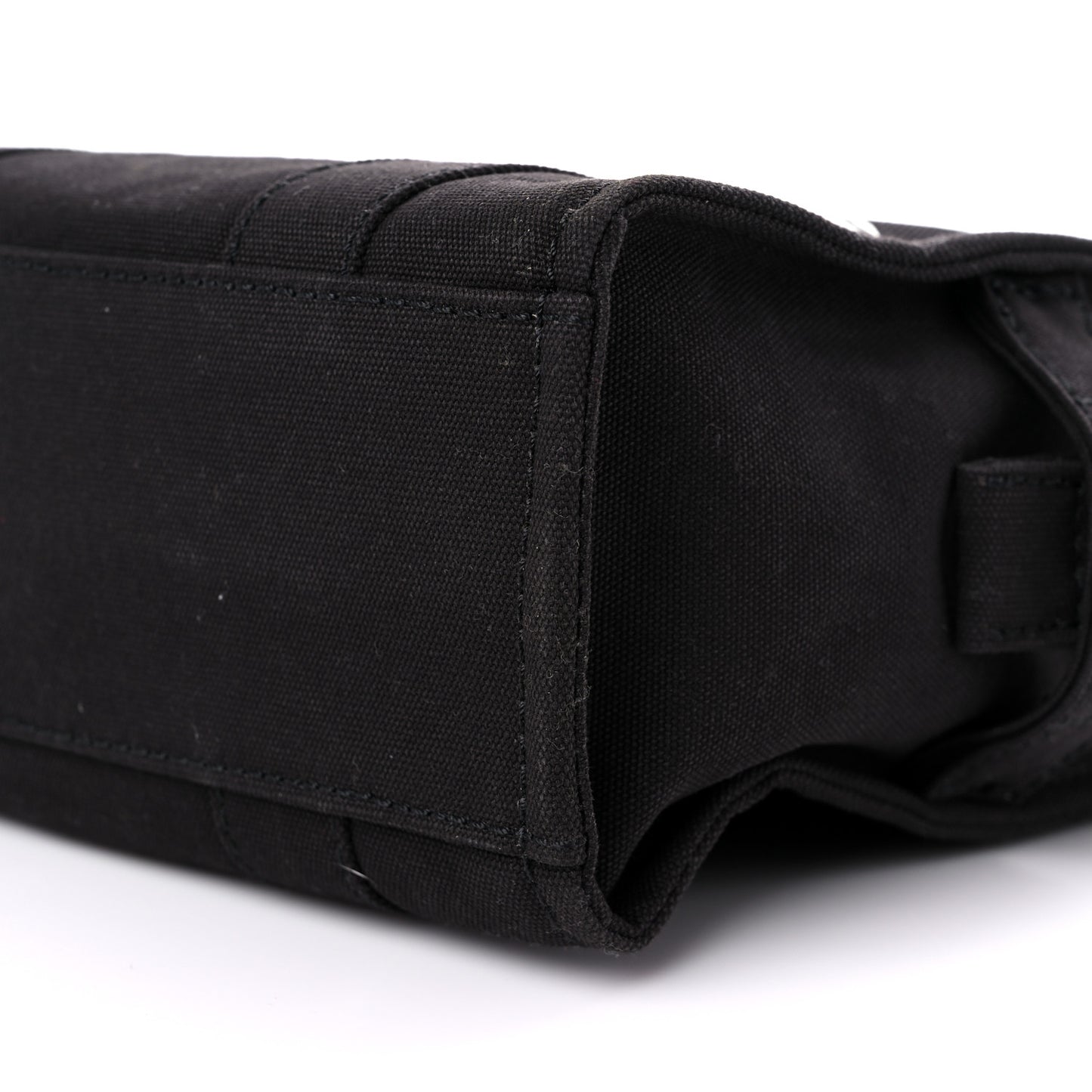 Cotton Canvas Mini The Traveler Tote Bag Black