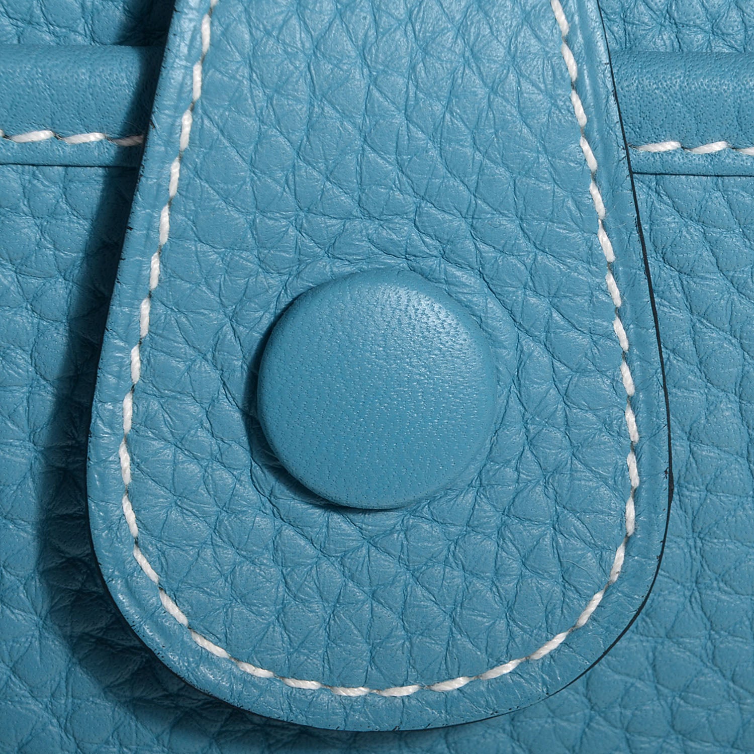 Hermes Taurillon Clemence Evelyne III GM Blue Jean 3 of 17