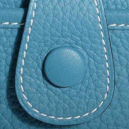 Hermes Taurillon Clemence Evelyne III GM Blue Jean 3 of 17