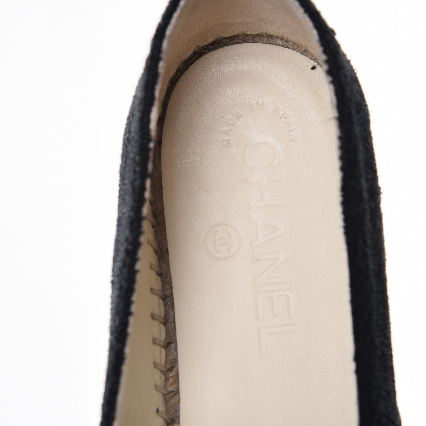 Tweed Patent CC Espadrilles 37 Black